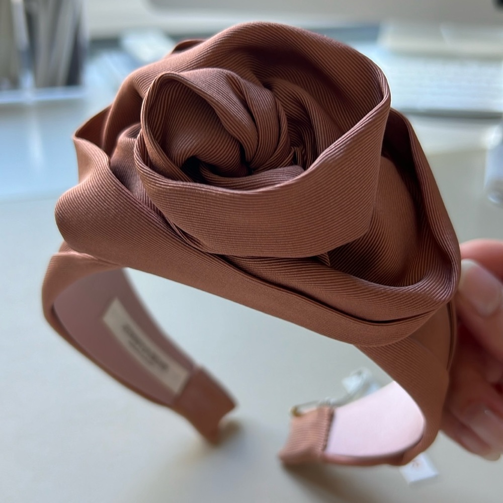 NWT Jennifer Behr Rosamund Headband in Terracotta